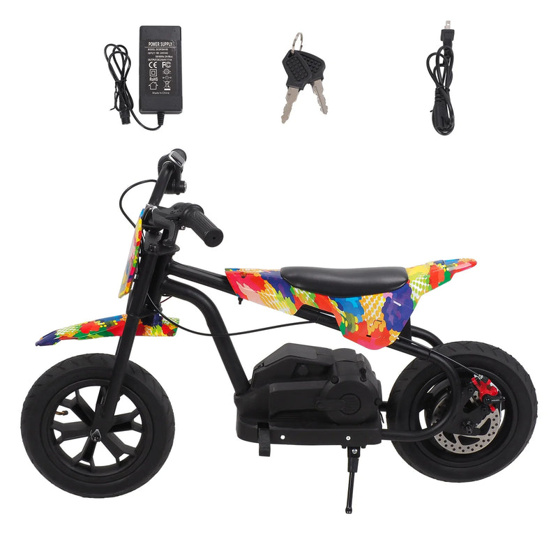 Kids Electric Mini Off-Road Dirt Bike 24V 250W with Disc Brake 13 MPH Magic Cars 4