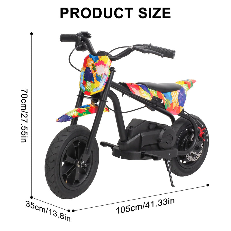 Kids Electric Mini Off-Road Dirt Bike 24V 250W with Disc Brake 13 MPH Magic Cars 5
