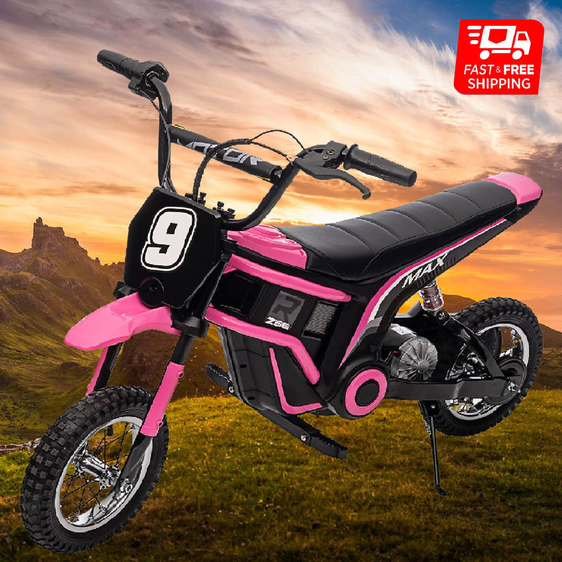 Kids Electric 24V Battery-Powered Off-Road Dirt Bike Ride-On Motorcycle Toy Magic Cars 14
