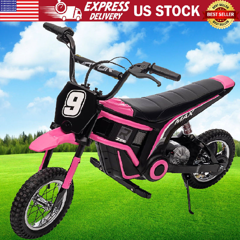 Kids Electric 24V Battery-Powered Off-Road Dirt Bike Ride-On Motorcycle Toy Magic Cars 20