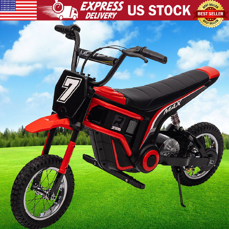 Kids Electric 24V Battery-Powered Off-Road Dirt Bike Ride-On Motorcycle Toy Magic Cars 22