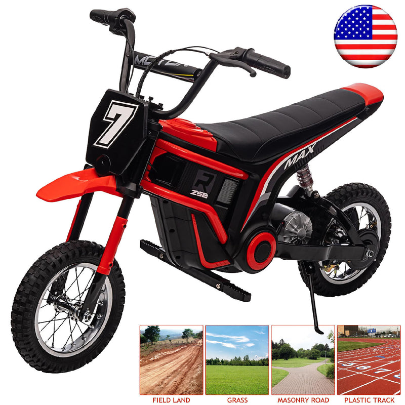 Kids Electric 24V Battery-Powered Off-Road Dirt Bike Ride-On Motorcycle Toy Magic Cars 23