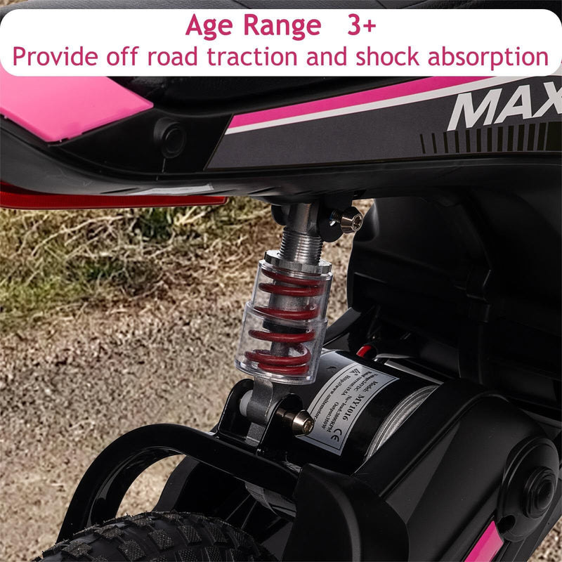 Kids Electric 24V Battery-Powered Off-Road Dirt Bike Ride-On Motorcycle Toy Magic Cars 24