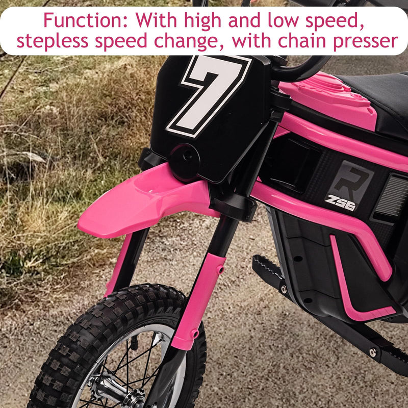 Kids Electric 24V Battery-Powered Off-Road Dirt Bike Ride-On Motorcycle Toy Magic Cars 6