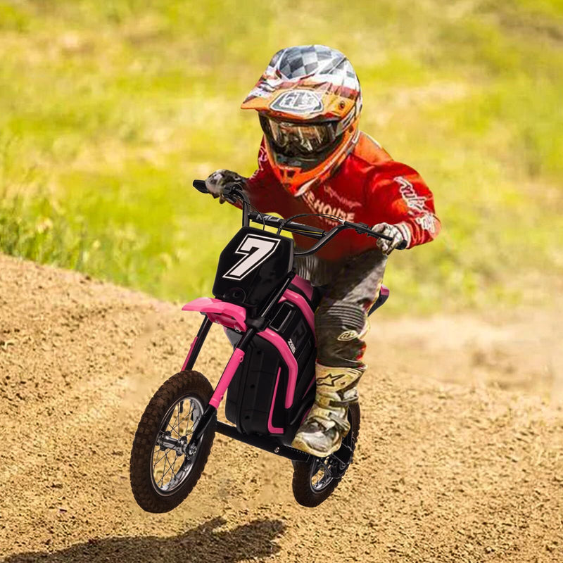 Kids Electric 24V Battery-Powered Off-Road Dirt Bike Ride-On Motorcycle Toy Magic Cars 8
