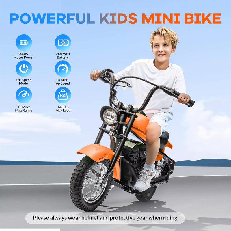 24V Kids Electric Dirt Bike with 300W Motor Ride-On Motorcycle Magic Cars 1