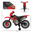 Red 6V Battery-Powered Electric Dirt Bike Ride-On for Kids Magic Cars 3