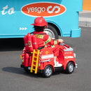 Kids Electric Fire Truck with LED Lights, Horn, and One-Key Start – Red Magic Cars 1