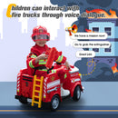 Kids Electric Fire Truck with LED Lights, Horn, and One-Key Start – Red Magic Cars 5