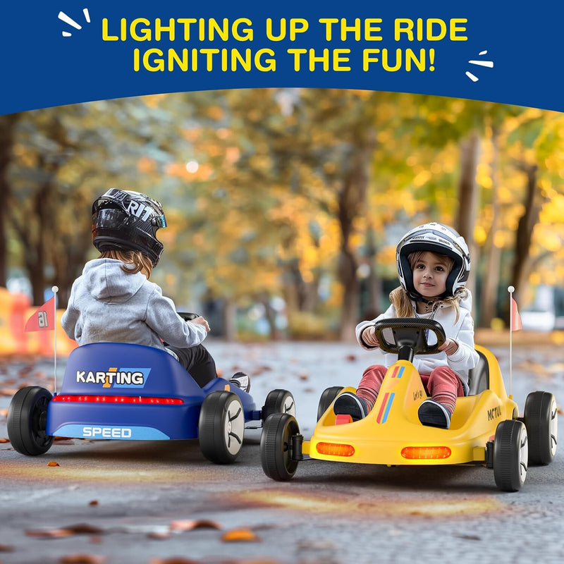 12V Kids Electric Go-Kart with 4.5AH Battery, 2-Speed, 2.9 MPH, Parental Remote Control Magic Cars 1