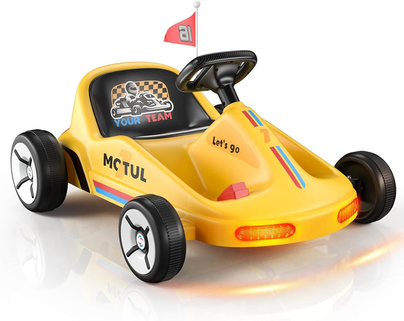 12V Kids Electric Go-Kart with 4.5AH Battery, 2-Speed, 2.9 MPH, Parental Remote Control Magic Cars 3
