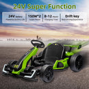 Kids 24V Electric Go Kart with Dual 300W Motors for Drift Racing Fun at 8MPH Magic Cars 3
