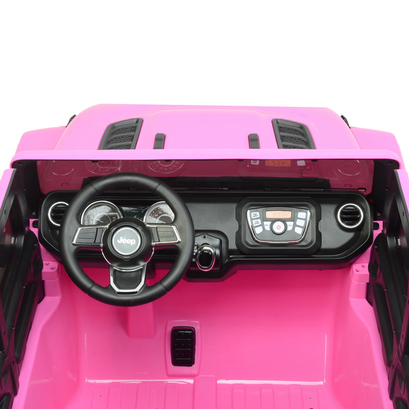 Electric 2-Seater Ride-On Jeep Toy for Kids Ages 3-8 in Pink, Gray, and Blue Magic Cars 12