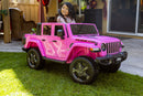 Electric 2-Seater Ride-On Jeep Toy for Kids Ages 3-8 in Pink, Gray, and Blue Magic Cars 2