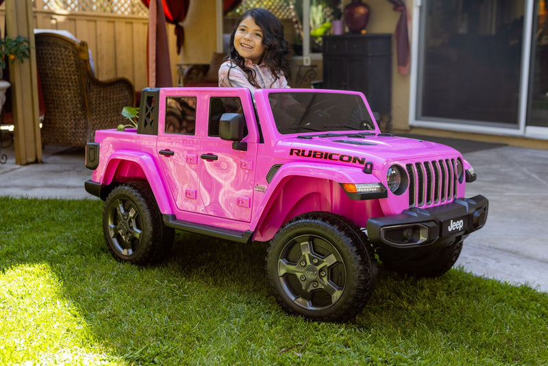 Electric 2-Seater Ride-On Jeep Toy for Kids Ages 3-8 in Pink, Gray, and Blue Magic Cars 2