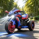 Electric 3-Wheel Ride-On Motorcycle for Kids with LED Lights and Music, Ages 3-8 Magic Cars 7