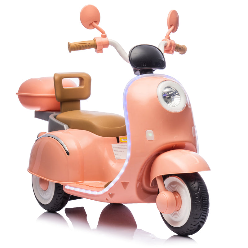 12V Kids Electric 3-Wheel Ride-On Motorcycle with Large Storage for Ages 3-6 Magic Cars 10