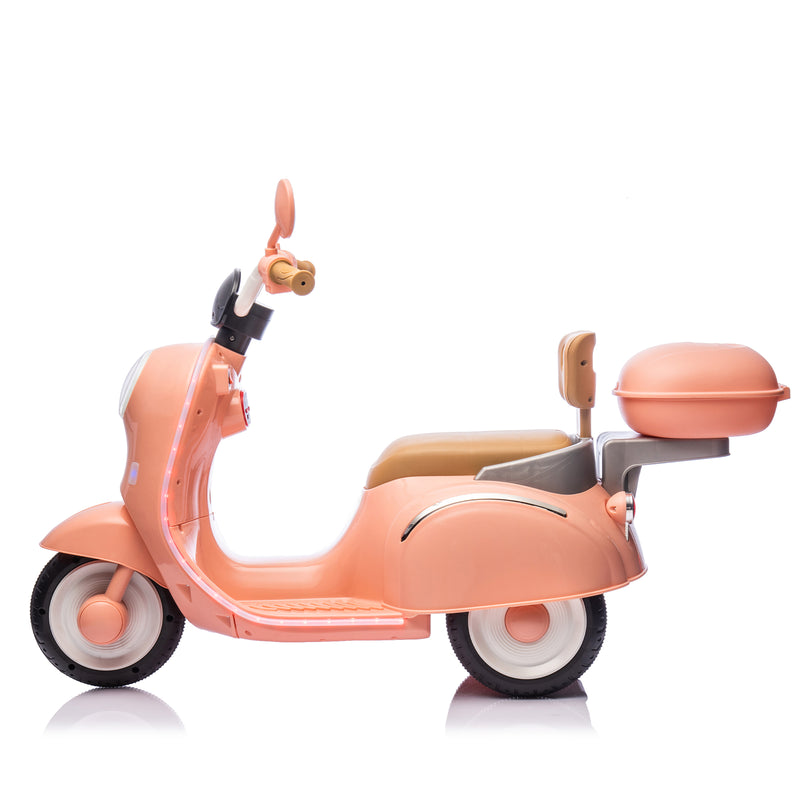 12V Kids Electric 3-Wheel Ride-On Motorcycle with Large Storage for Ages 3-6 Magic Cars 13