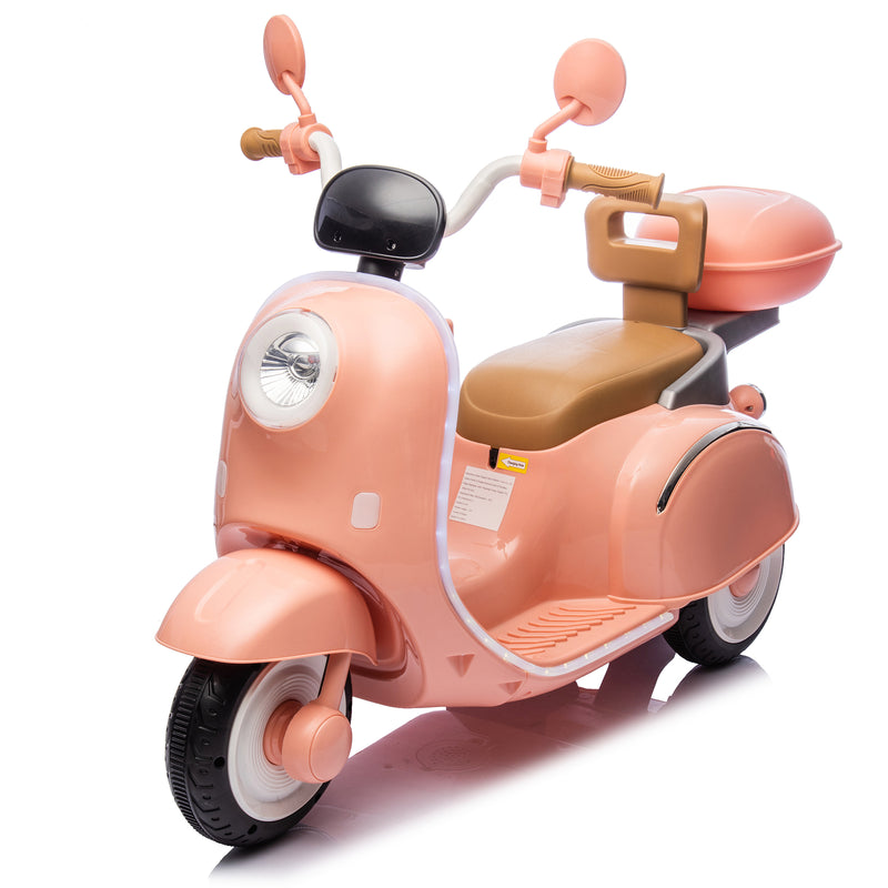 12V Kids Electric 3-Wheel Ride-On Motorcycle with Large Storage for Ages 3-6 Magic Cars 1