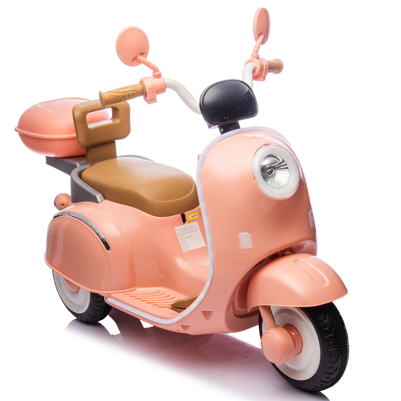 12V Kids Electric 3-Wheel Ride-On Motorcycle with Large Storage for Ages 3-6 Magic Cars 8