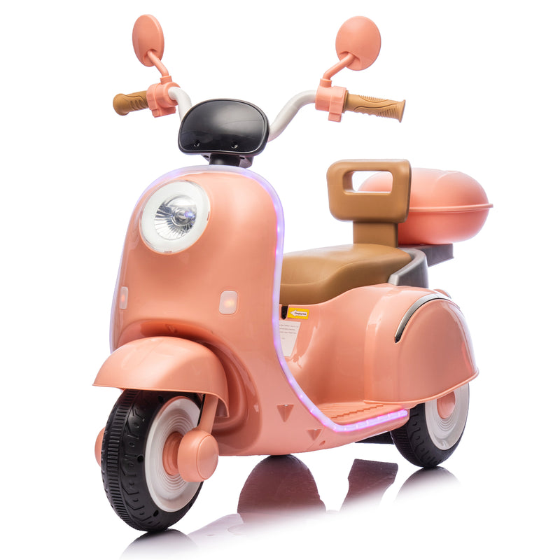 12V Kids Electric 3-Wheel Ride-On Motorcycle with Large Storage for Ages 3-6 Magic Cars 9