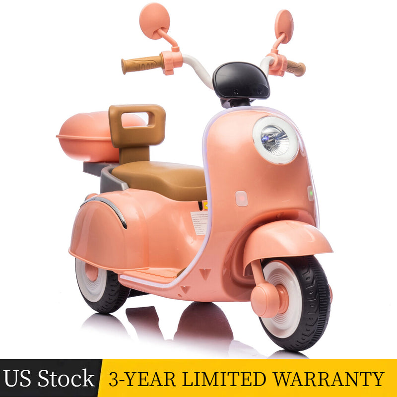 12V Kids Electric 3-Wheel Ride-On Motorcycle with Large Storage for Ages 3-6 Magic Cars Variant 0