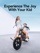 Retro-Style Kids Electric Motorcycle with Ambient Light and Music, 10 MPH, Blue Magic Cars 10