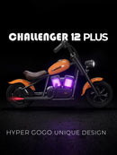 Retro-Style Kids Electric Motorcycle with Ambient Light and Music, 10 MPH, Blue Magic Cars 4