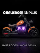 Retro-Style Kids Electric Motorcycle with Ambient Light and Music, 10 MPH, Blue Magic Cars 5