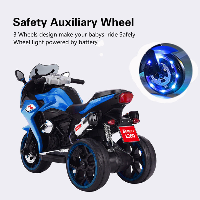 Kids Electric Three-Wheel Motorcycle with Lighting Features Magic Cars 6