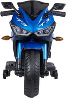 Electric Kids Motorcycle with Training Wheels for Ages 3-8 Boys and Girls Blue Magic Cars 2