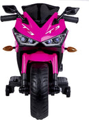 Electric Kids Motorcycle with Training Wheels for Boys and Girls Ages 3-8, Pink Magic Cars 3