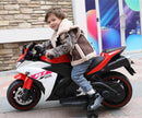 Electric Kids Motorcycle with Wheels and Music for Boys and Girls Ages 3-8, Red Magic Cars 4