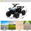 12V Electric Kids Quad Bike ATV Toy with Remote Control and Music Magic Cars 5