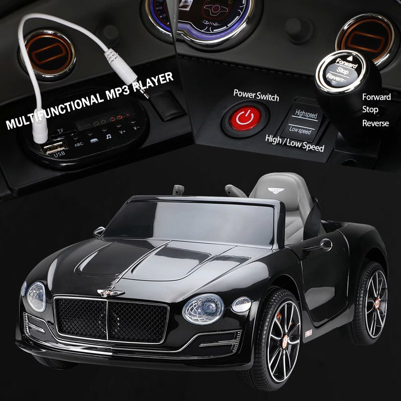 Electric Battery-Powered Kids Ride-On Car with Remote Control Licensed Bentley Design Magic Cars 7