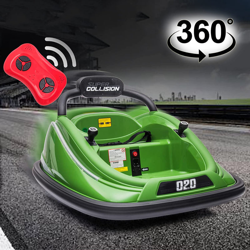 Electric Kids Ride-On Bumper Car with 360° Spin, Remote Control, and LED Lights Magic Cars Variant 0