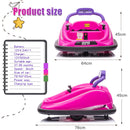 Electric Kids Ride-On Bumper Car with Remote Control and 360° Rotation Pink Magic Cars 7