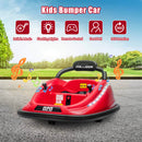 Electric Kids Ride-On Bumper Car with Remote Control and 360° Rotation - Red Magic Cars 3