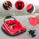 Electric Kids Ride-On Bumper Car with Remote Control and 360° Rotation - Red Magic Cars 5