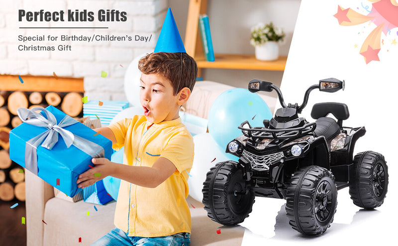12V Kids Electric Ride-On ATV Car with 4 Wheels, MP3 Player, and Lights Magic Cars 13