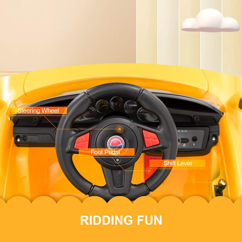 Electric 6V Battery-Powered Kids Ride-On Car with Remote Control Magic Cars 4