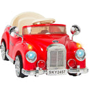 Electric Red Ride-On Classic Car for Kids with Remote Control and Battery Power Magic Cars 0