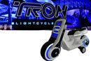Electric Kids Ride-On Scooter Motorcycle Toy with LED Lights and Music, Tron-Inspired Design Magic Cars 11