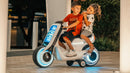 Electric Kids Ride-On Scooter Motorcycle Toy with LED Lights and Music, Tron-Inspired Design Magic Cars 4