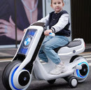 Electric Kids Ride-On Scooter Motorcycle Toy with LED Lights and Music, Tron-Inspired Design Magic Cars 8