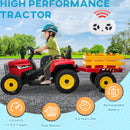 12V Battery-Powered Kids Electric Ride-On Tractor with Trailer and Remote Control Toy Car Magic Cars Variant 0