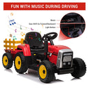 12V Electric Ride-On Tractor with Trailer and Remote Control for Kids Magic Cars 7