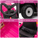 12V Battery-Powered Kids Electric Ride-On Tractor with Trailer and Remote Control Toy Car Magic Cars 10