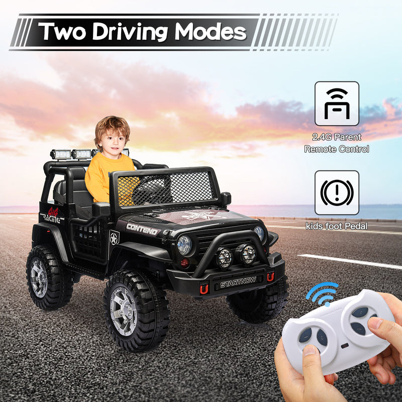 12V Kids Electric Ride-On Truck with Remote Control and MP3 Player Battery Powered Car Magic Cars 2