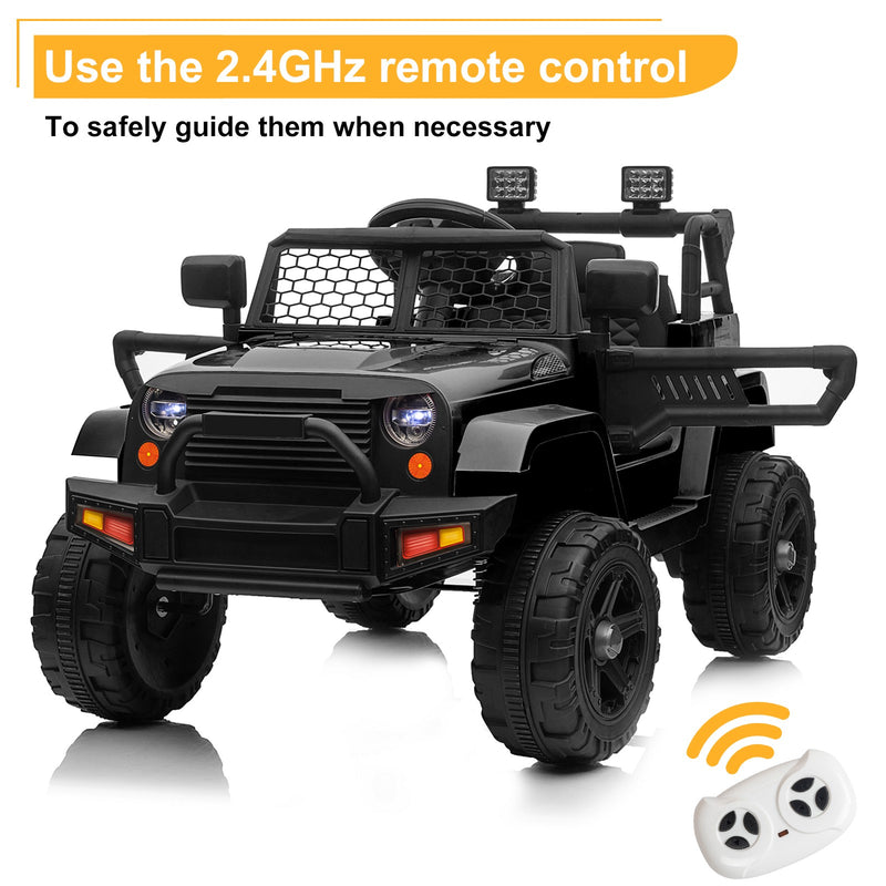 12V Electric Ride-On Truck for Kids with Remote Control and LED Lights Magic Cars 4
